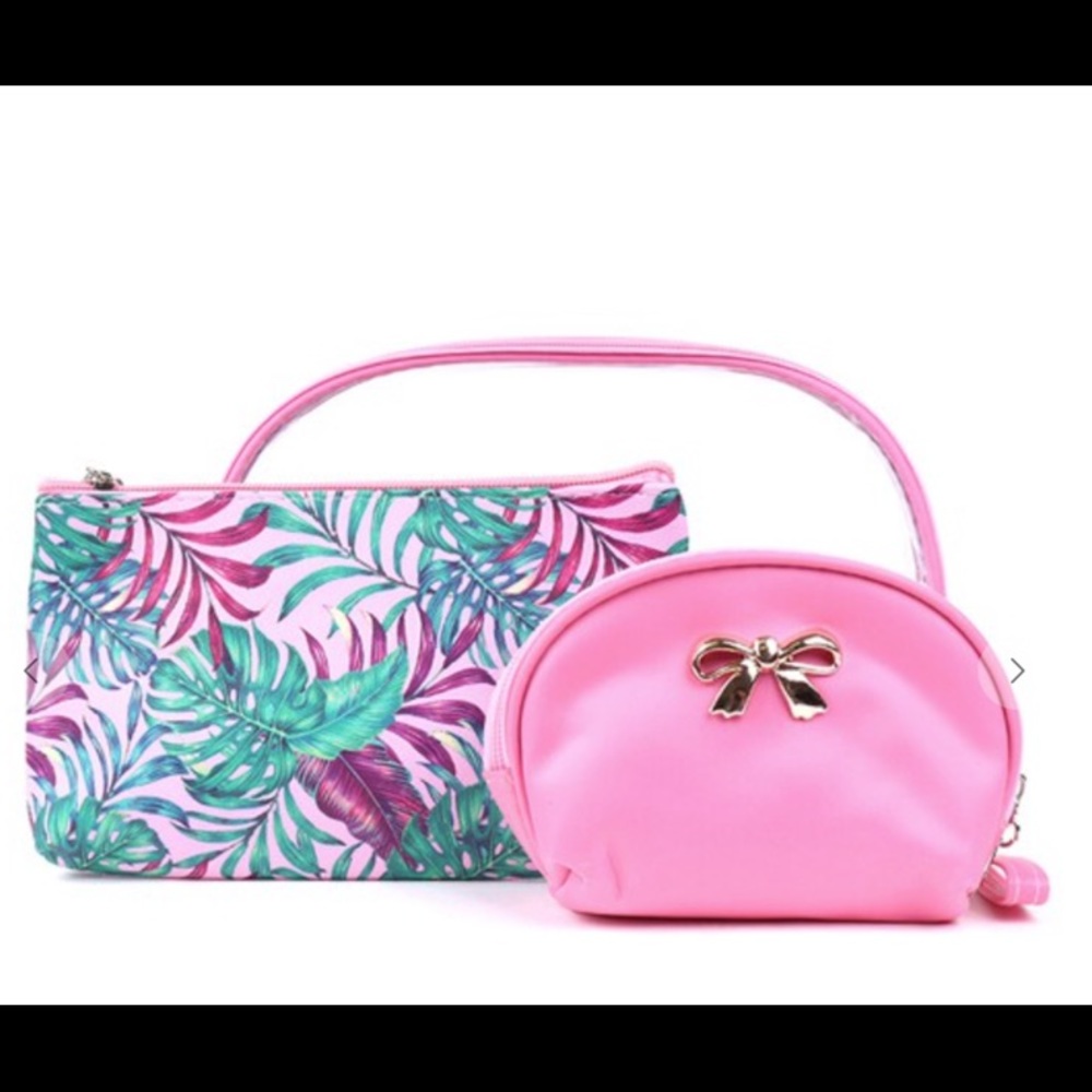 3 piece cosmetic bag set